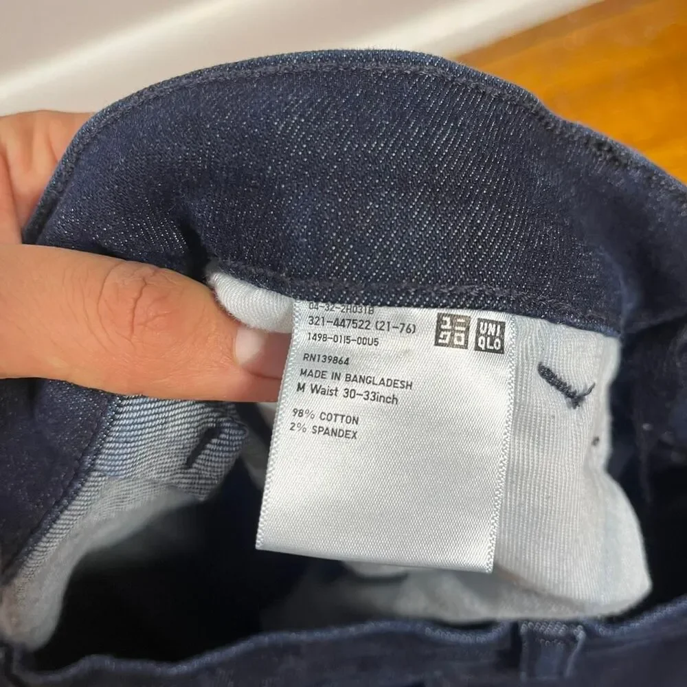 Uniqlo Men's Blue and Navy Jeans